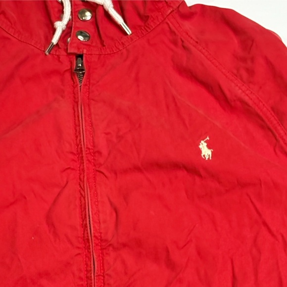 🔥$168🔥Polo Ralph Lauren Men’s Red Hooded Full Zip Cotton Poplin Jacket Size XL - Picture 9 of 16